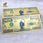 Lot 100 Pcs Santa Muerte Gold Foil 1m Dollar Novelty Collectible Banknote New