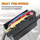 Pre-wired 12v Fuse Relay Box 12-way Atc Ato Block 4-pin 4-slot Panel Car Marine