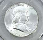 1952 P Franklin Half Dollar Pcgs Ms64fbl Frosty White Just Graded Pq  b76k