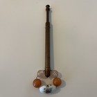 3 Vintage Wood Turned Lace Making Bobbins May 9 1987 Sheffield Lace Craft Day Uk