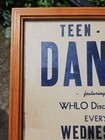 Vintage Rock N Roll Advertising Sign Radio Dj Whlo Akron Ohio Minerva Roller