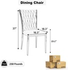 Modern Dining Chairs Set Of 4 Green Velvet Woven Kitchen Chair