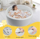 Foam Ball Pit For Toddlers Soft Round Baby Playpen Ball Pool For Kids 35 4 x 11 