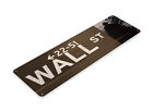 Tin Sign Wall Street Sign  New York  Money  Stock Market  Bull  A832