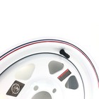 14  X 5 5 White Spoke Trailer Wheel  5 On 4 5  Bolt Circle 