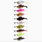 10 Pack Color Fishing Lure  Jig Weedless Minnow Bait  Bass  Swim Tackle Goby