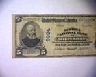 1902  5 National Currency Note  Old Town National Bank Baltimore     nice    rare    