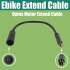 9-pin Ebike Motor Extension Cable Female Connector Waterproof Adapter Wire Aau