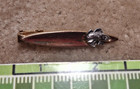 Vintage Gold Color Tie Bar   Clip With Silver Color Bass Fish