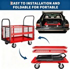 Platform Truck Cart   1800lbs Foldable Heavy Duty Flatbed Dolly With 360  wheels