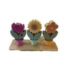 Orange Tree Wooden Toy Stackable Flower Pot Puzzle Blocks Montessori 6-36 Months