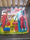 Vtg Ideal Evel Knievel 1975 Racing Set On Card--sealed Vgc Evel Knievel Figure 
