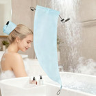  2pcs  Crown Washing Shower Cap Ponytail  Waterproof Hair Sleeve Reusable Ponyta