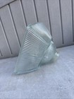 Vintage Square Light Fixture Glass Shade Ribbed Heavy Holophane 2 1 8    Fitter