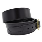 Perfect Fit Ranger Duty Belt Black Leather Police Plain Or Basketweave River 