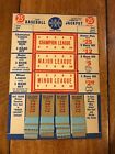 1940 s Baseball Box Score Jackpot Punch Board Gambling Vintage Rare
