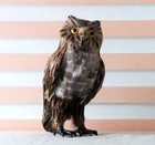 Cute Simulation Brown Owl Model Polyethylene fur Owl Doll Gift About 28x14cm  