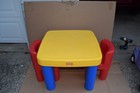 Little Tikes Tykes Vintage Table Chairs Drawer Kids Guc Htf Color