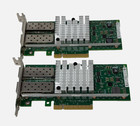 Lot Of 2 Dell Intel X520-da2 Dual Port 10gb Sfp  Network Adapter Card 942v6