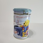Disney Winnie The Pooh Tiger Piglet Eeyore Winter Tin Canister Metal 