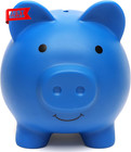 Piggy Bank For Kids Unbreakable Plastic Coin Bank Money Saving Box Dark Blue