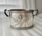 Medallion Pattern 261 Gorham American Coin Silver Sugar Bowl 1860s Monogrammed