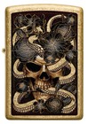 Zippo Snake Bouquet Tumbled Brass Windproof Pocket Lighter  49477-097715