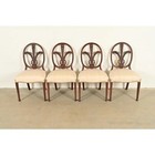 Romweber Antique French Regency Louis Xvi Mahogany Dining Chairs  Set Of Four