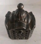 Vintage Cast Iron Coin Bank Domed Bank Building 