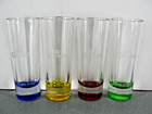 Corona Beer Colored 2oz Shot Glasses      Extra Tall Shooter Set Lot 4 Barware New
