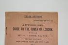 Antique Guide To The Tower Of London England Booklet Vintage Worn Creases 1918