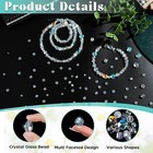 636pcs Glass Beads For Jewelry Making  Assorted Crystal Beads With Loose Beads