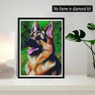 5d Diamond Painting German Shepherd Full Drill By Number Kits  Diy Rhinestone Pa