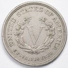 1883 No Cents Liberty V Nickel Extremely Fine  xf 