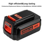 2x 40v Max Lithium Battery For Black   Decker Lbxr36 4 0ah 40 Volt Lbx2040 Lbx36