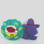 Vintage Ronald Mcdonald And Grimace Cloth Plush Stuffed Ornaments