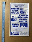 1984 Kurtis Blow Mr Magic Dr Jeckyll   Hyde Nyc Rap Show Flyer Hip Hop Original