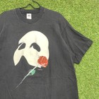 Vintage Phantom Of The Opera Shirt Mens Xl Dewynters Rose Mask Graphic 90s Tee