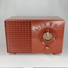 Mid Century Modern Am Radio Crosley Model T31 Rdn Red Made In Usa 1950s
