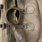 Distressed Antique Doctor Medical Bag Large Black Leather Movie Prop