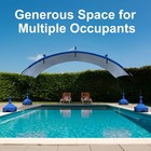 Pool Shade Canopy  Large Beach Canopy With Uv Block  Waterproof  Steel Frame    