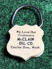 Phillips 66 Mcclain Oil Company Coulee Dam Washington Advertising Keychain