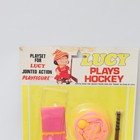 Rare Vintage 1950s Peanuts Playfigure Set Lucy Plays Hockey - Brand New Sealed