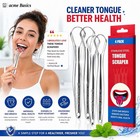 Tongue Scraper Cleaners-oral Hygiene Tool For Adults   Kids  Fresh Breath  4pcs