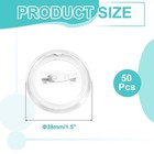 50pcs Blank Buttons Pin Button Maker Badges Sewing Acrylic Clear 1 5 