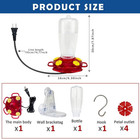 Heated Hummingbird Feeder outdoor Hanging With A Suction Cup And Installation Br