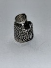 925 Sterling Silver  Vintage Sewing Thumb Thimble  1024