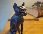 Egyptian Cat Statue  Bastet Statue  Egyptian Decor  Cat Figurine  Cats 