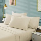 6 Pieces Bed Sheets Setking Cream beige - Hotel Luxury Super Soft 1800 Thread   