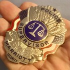 Vintage Marriott Hotel Hotels Supervisor Security Badge Super Rare